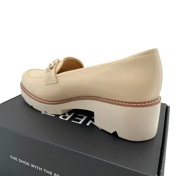 Naturalizer Loafer Womens Size 9 W Desi Vanilla Cream Chunky - Picture 5 of 7